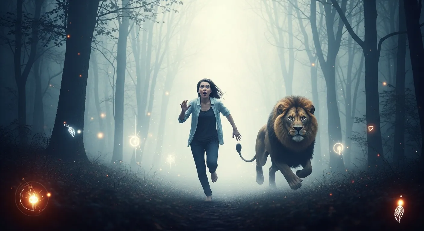 Escaping from Lion in Dream Meaning