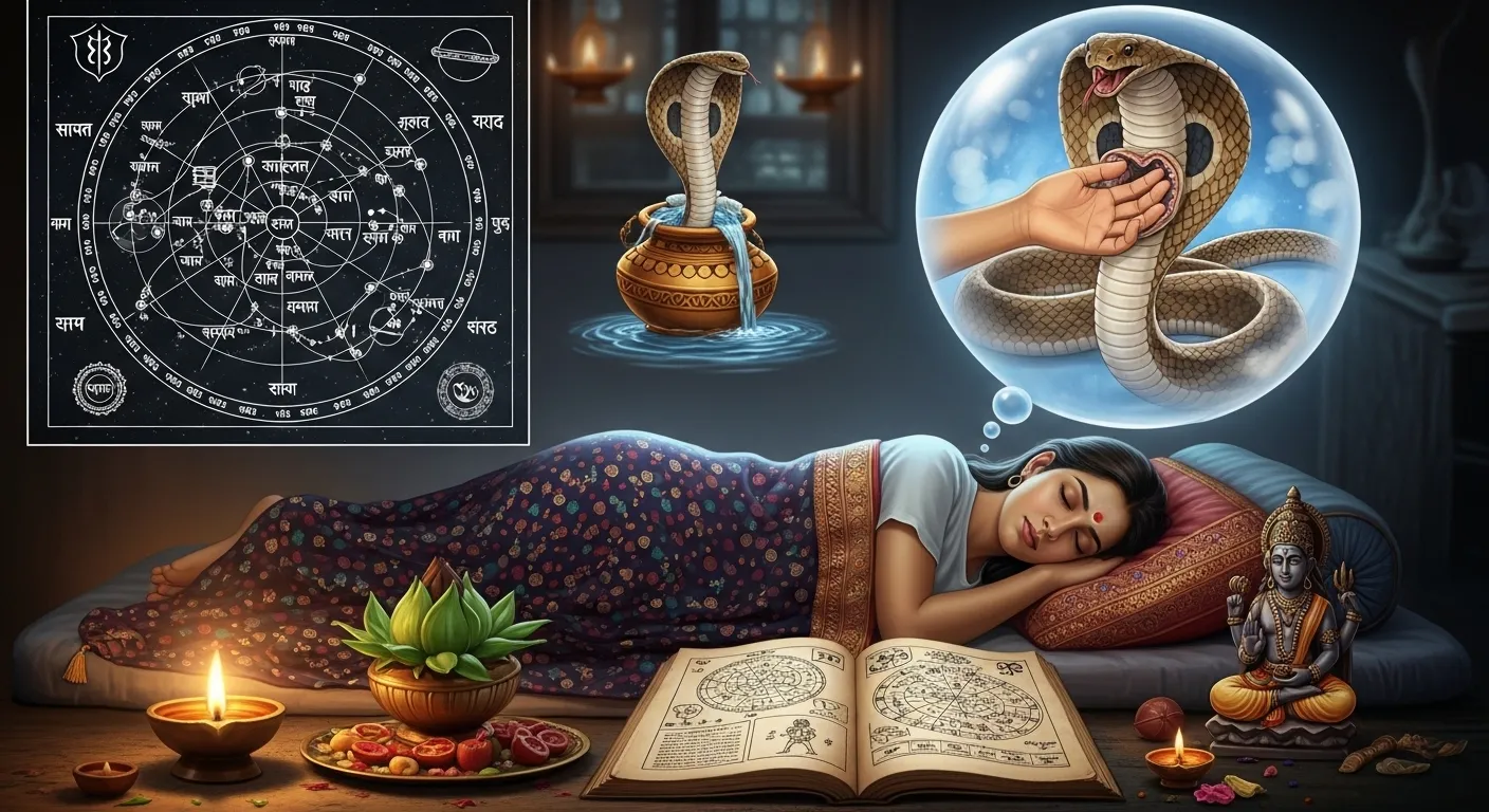 Snake Bite in Dream Meaning Hindu Astrology
